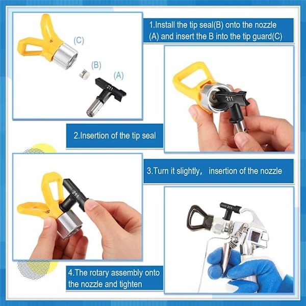 Reversible Spraydyse for Air Paint Sprayer 109, 213, 311, 315, 413