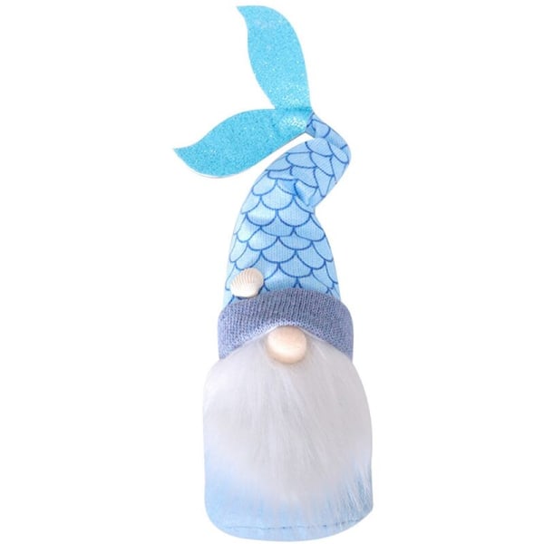 Ocean Day Gnome Plush Mermaid Gnome Doll Ornament Gnomes Doll Swedish Gnome Christmas Home Decor