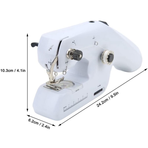 Automatisk bærbar symaskin, mini håndholdt trådløs symaskin for voksne DIY syverktøy B