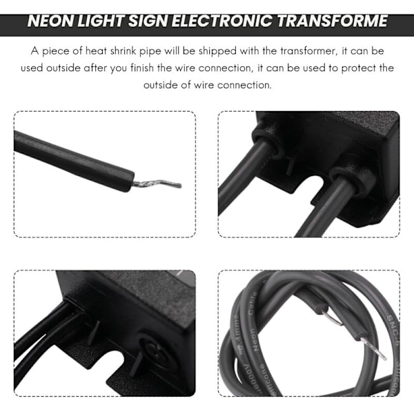 Lysforsyning Elektronisk Transformator Strømforsyning Hb-C02Te 3Kv 30Ma 5-25W Passer Til Alle Størrelser Glas Neon Lysskilt
