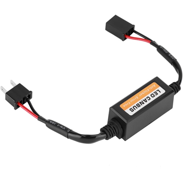 2 stk Canbus LED Forlygte Dekoder Enhed Anti-Flimmer Modstande Fejl Canceler til H7
