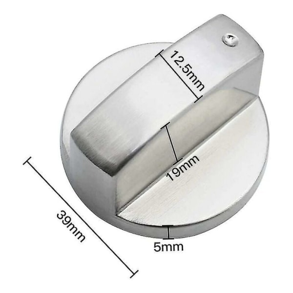6 stk universelle metallkontrollknapper gasskomfyrknapp 6mm universelle kontrollknapper komfyrknapp for gasskomfyrkokeovn