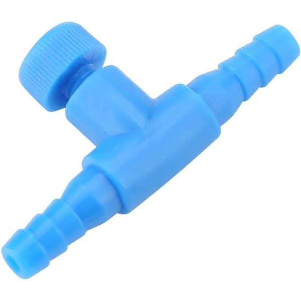 10 stk. 3-vejs akvarie luftpumpestyreventiler i plast til fiskebeholdere - luftstrømsreguleringsventiler til akvarier - T-formede inline-rørforbindelser-