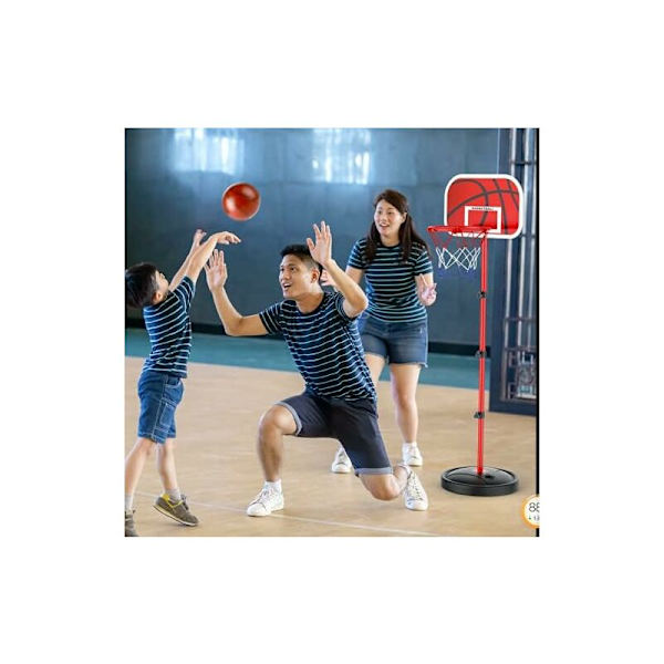 Basketbollställ för barn, 150 cm basketbollställ, höjdjusterbar basketkorg, mål, professionell mini-start för inomhus- och utomhusbruk - Fei Yu