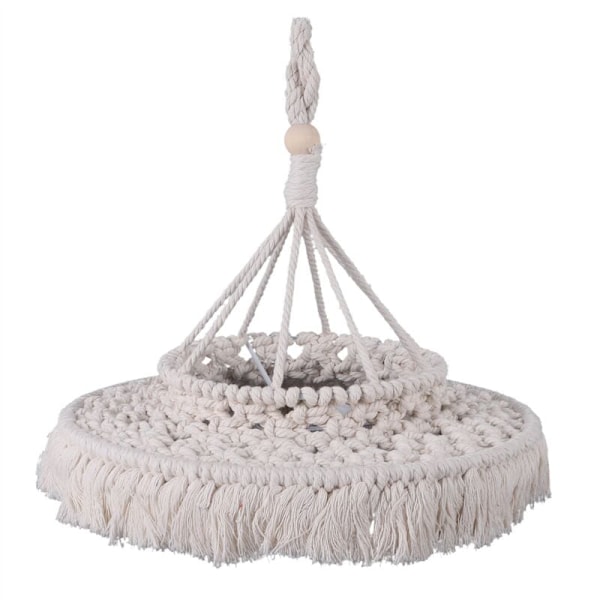 Macrame-lampeskærm Boho hængende pendellampeovertræk Moderne kontor soveværelse stue børneværelse bohemeindretning