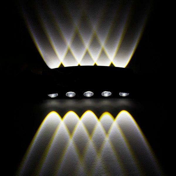 LED-vägglampa utomhus vattentät trädgårdslampa aluminium modern nordisk inomhus vägglampa lampor 100-240V 9.7W IP65-E