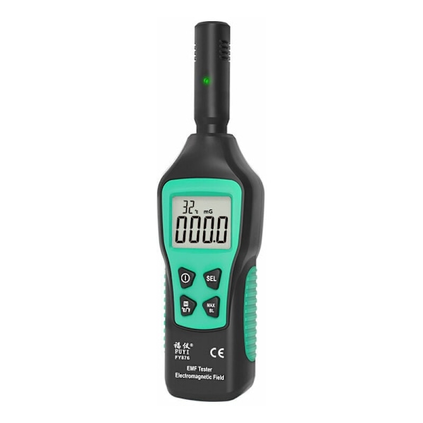 EMF-måler til elektromagnetisk stråling, 5HZ-3500MHz med 3 niveauer af lyd- og lysalarm - MET01