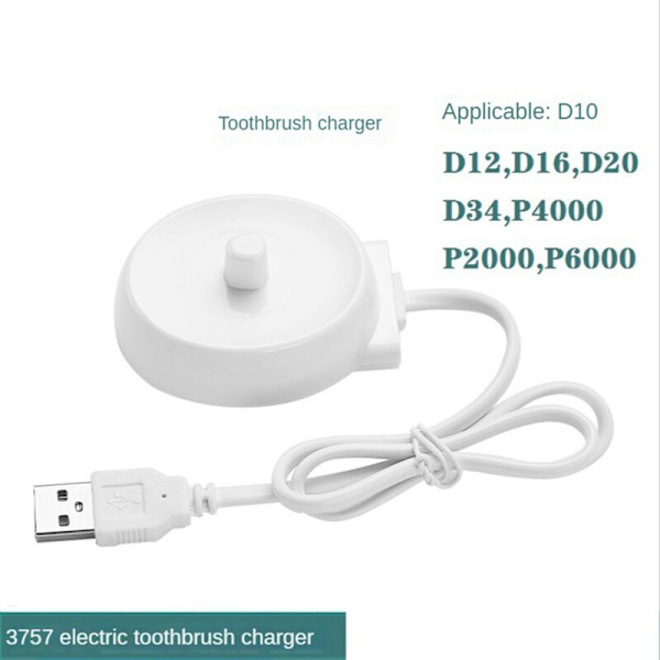 2X USB Reseförvaringsdocka 3757 Laddningsbas för Elektrisk Tandborste P2000P4000P6000P7000D10D12D16D20D34