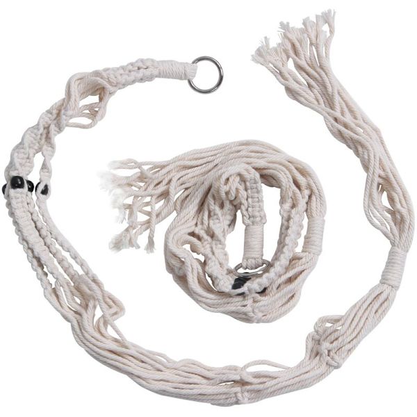 2 st Macrame växt hängare inomhus utomhus hängande planter korg bomullsrep