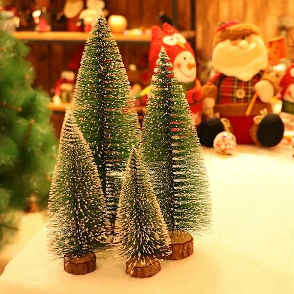 10 stk Mini Juletre Sisal Kunstig Juletre Mini Juletre Miniatyr Juletre Kunstig Juletre Juletre for