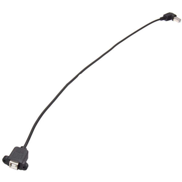 USB 2.0 B hann til USB B sokkel panel skriver forlengelseskabel 50cm