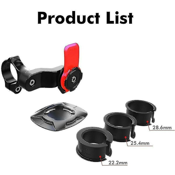 Quad Lock Out Front Bike Twist Mountain Cradle Pyöräily Ulkoilulajit Urheilutarvike