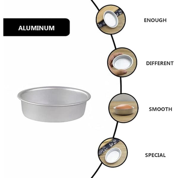 10 st Mini Oval Äggform Aluminiumlegering Metall Ostform Brödform Gelé Puddinghållare Burkar