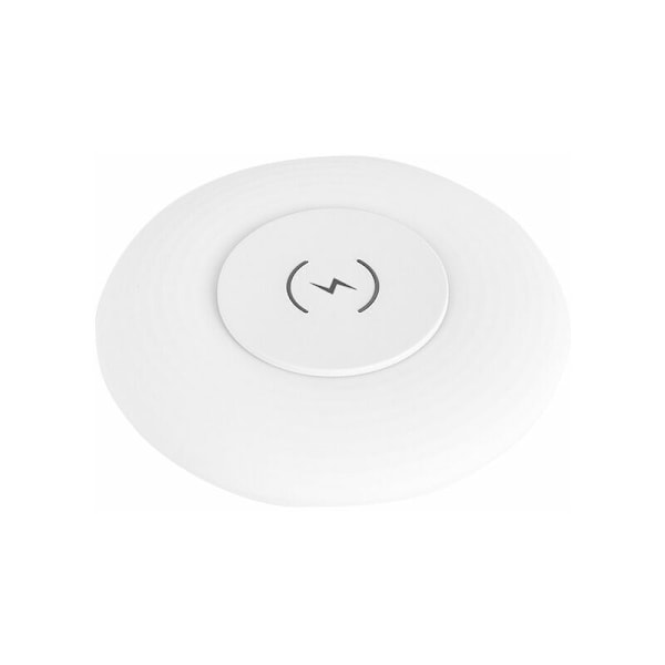 Nattlampa Sänglampa Kreativ UFO Skyttelampa Mobiltelefon Trådlös Laddning 15W Snabbladdning Sovrum Sängbord USB Laddning Nattlampa Vit