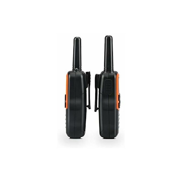 Långräckviddiga Walkie Talkies för Vuxna med 22 FRS-kanaler, Familje-Walkie Talkie med LED-ficklampa LCD VOX-display för Vandring, Camping (2-pack Oran