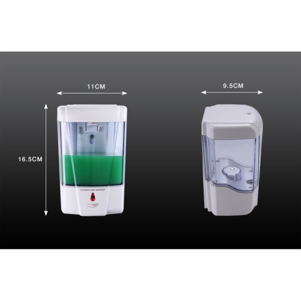 600 ml automatisk väggmonterad infraröd sensor duschdispenser stansrum