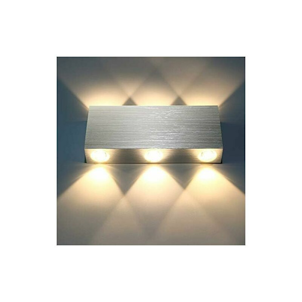 LED Vægskinne 18W Indendørs Vægslampe Moderne Kvadratisk Op/Ned Aluminium Belysning Dekoration Lys til Soveværelse Kontor Seng Gang Stue Hotel Bar
