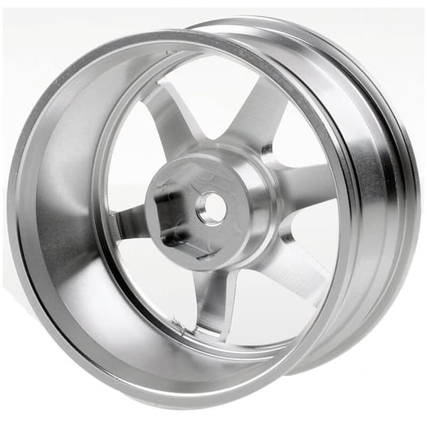 4P 6-Eger Aluminiumfælg til RC 1/10 On-Road 1052 Drift TE37+, Sølv