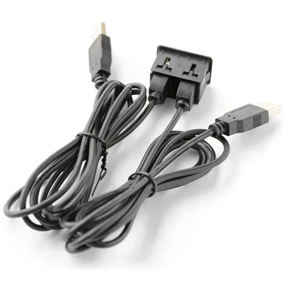150CM Bil Dash Flush Mount 2 USB Port Panel Auto Båt Dubbel USB Förlängningskabel-TAPYC Adapter för