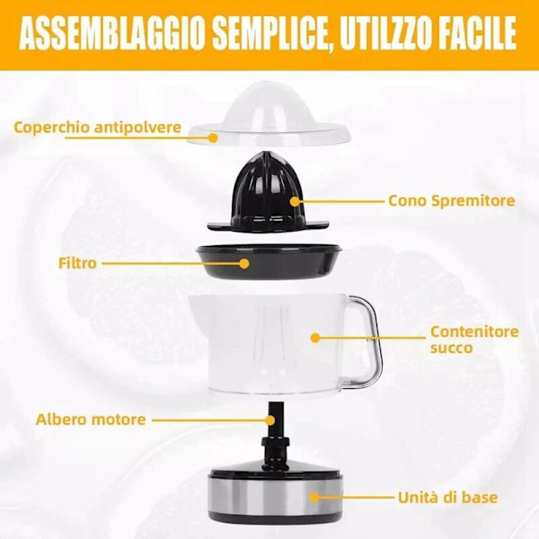 700 ml sähköinen appelsiinimehunpuristin, hedelmäpuristin, mehupuristin, hedelmäpuristin, EU-pistoke