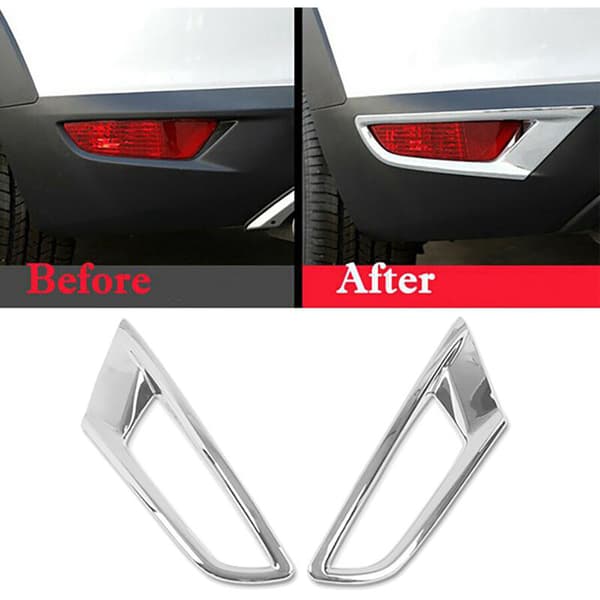 For CX3 -3 2016 2017 2018 ABS Krom Bakre Tåkelys Lampe Deksel Trim Tåkelys Dekor Ramme