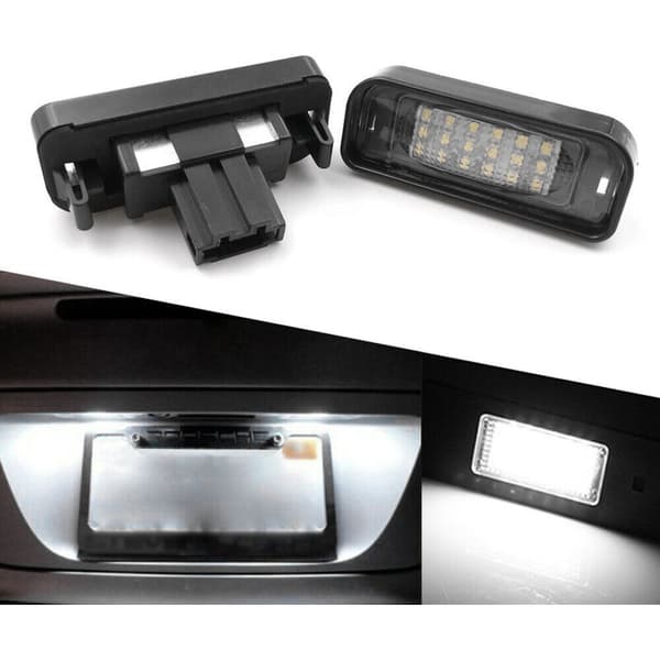 2 stk. Hvite LED-nummerlys til bilskilt for W220 S-klasse 1999-2005