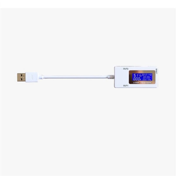 Mini dobbelt USB spændingstester USB Amperemeter belastningstester skærm USB porte digitalt display DC 4-30V 0-5A 0-150W