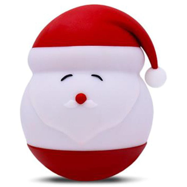 Silikon Jultomte Barnrum LED-lampa, Nattlampa med Trycksensor, (Batteri ingår ej)