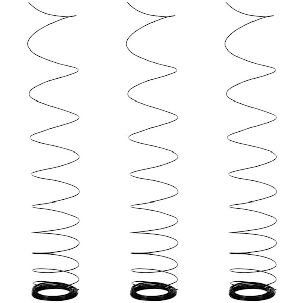 3X 3D-printerpen Filament 1.75mm PLA 10M (Sort Plade)
