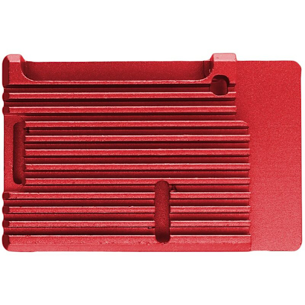til 4 Aluminium Kabinet Metal Kabinet til RPI 4 Model B (Rød)