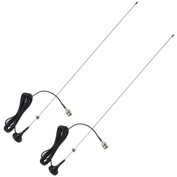 2X BNC-M UHF + VHF ajoneuvoon asennettava antenni UT-108UV:lle