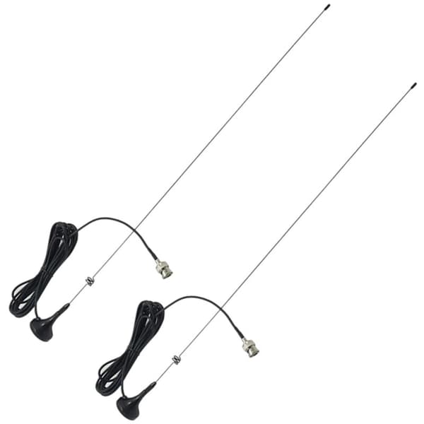 2X BNC-M UHF + VHF-fordonsmonterad antenn för UT-108UV