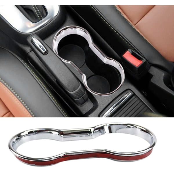 Bilde krom midtkonsollpanelramme drikkekoppholderdeksel trim for Encore Opel Mokka 2012-2018