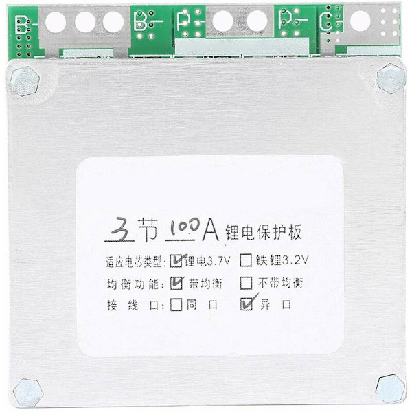 Lithium Batteri Beskyttelseskort 3S 12V 100A Batteri PCB BMS Kredsløbskort med Balance Opladning Batteri Opladning Beskyttelseskort