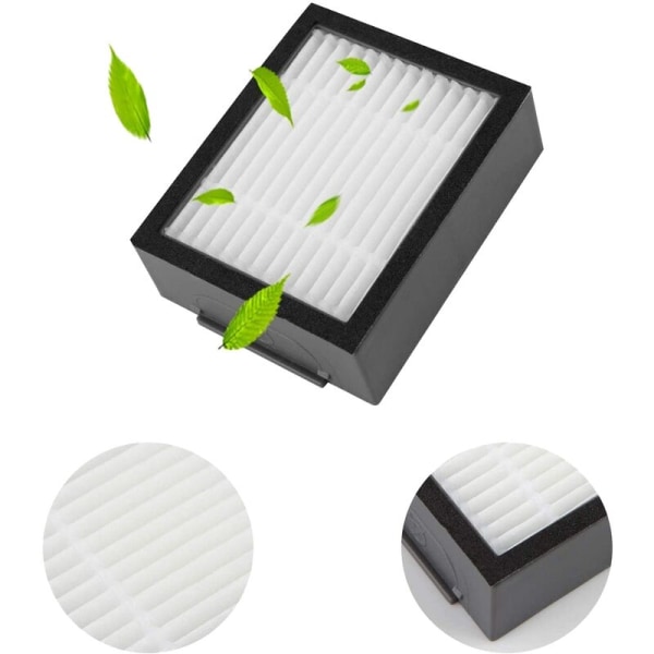 Multi-overflatebørster HEPA-filtre Kantfeiebørster Reservedeler for I7 I7+ E5 E6