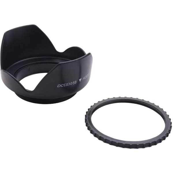 DC-SN HOOD 58Mm Skrue Blomsterkranse Objektivhætte Kronblad til 58Mm Objektiv Sort