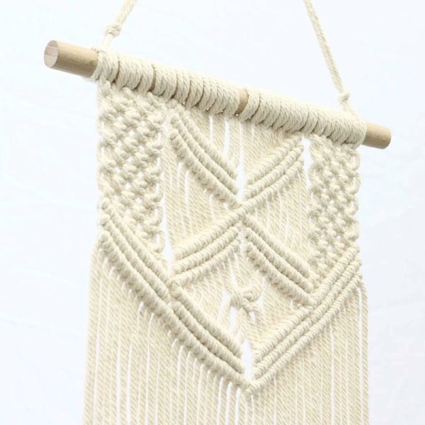 Vävda gobelänger 2 stycken Macrame gobeläng väggdekor väggdekoration för vardagsrum sovrum hängande dekoration dekorativ hängande-