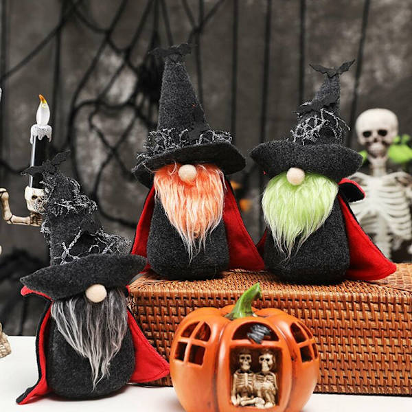 All Hallows' Eve Tonttujen Koristeet All Hallows' Eve Nukke Juhla Meikki Lepakko Hattu Nukke All Hallows' Eve Juhla Koristeet B
