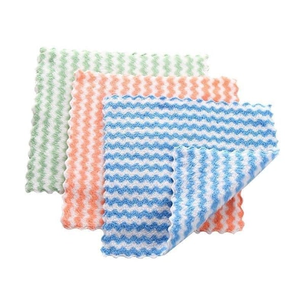 Mikrokuitu Puhdistusliina, 12 kpl Mikrokuitu Keittiöpyyhkeet, Ultra Imuva Dish Cloth, 25 25cm, Sekalaiset Värit