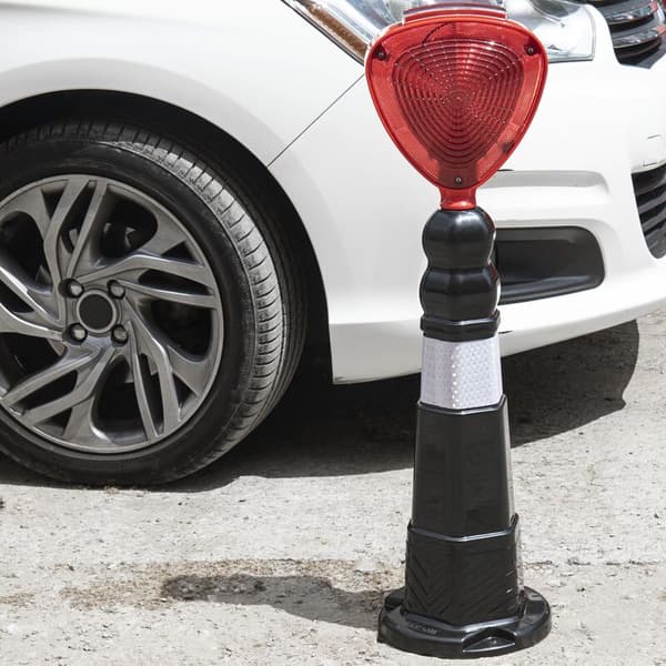 Blinkende Solcelle Signallampe til 22 cm Kegle
