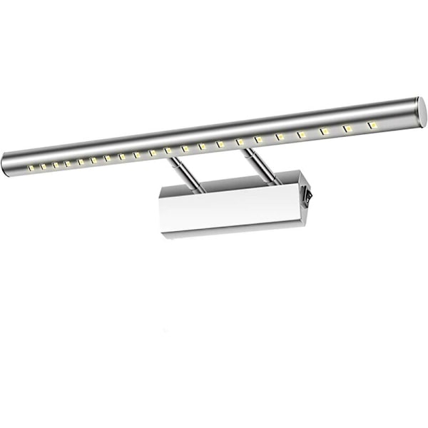 Badeværelsesspeil Lys LED 5W Vegglampe Vanntett IP44 Dimbar 180° med Bryter Rustfritt Stål Belysning Dekorasjon Toalett Toalett Ma