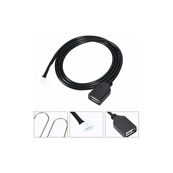 USB-hunkabel USB-adapter til bilradio med 2 afmonteringsværktøjer