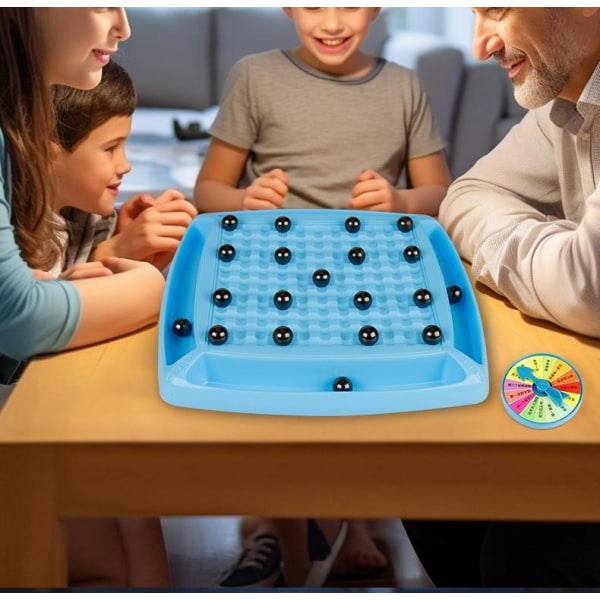 Magnetisk sjakkspill, brettspill, morsomt bordmagnetspill med 20 magneter, strategispill for barn og voksne, familiefestspill for to spillere