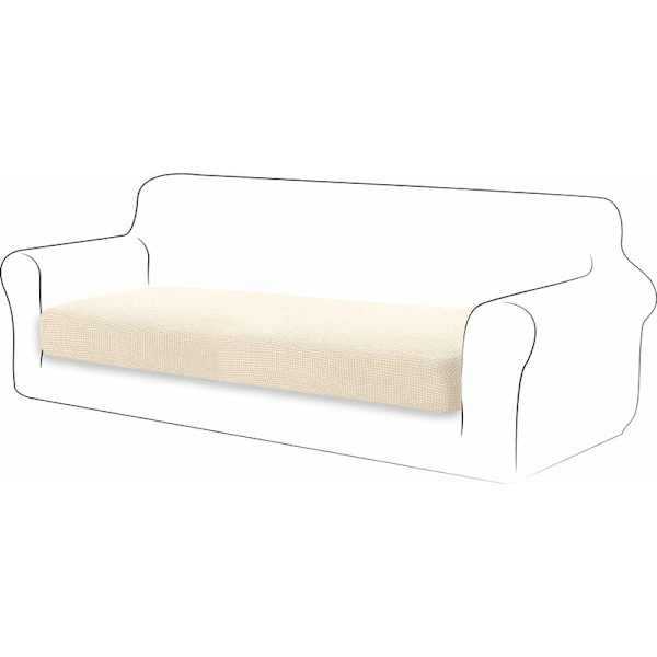 Stretchig soffkuddefodral soffkudde möbelskyddsfodral soffskydd för soffa 3-sits kuddfodral för stol (3-sits, mörkröd)