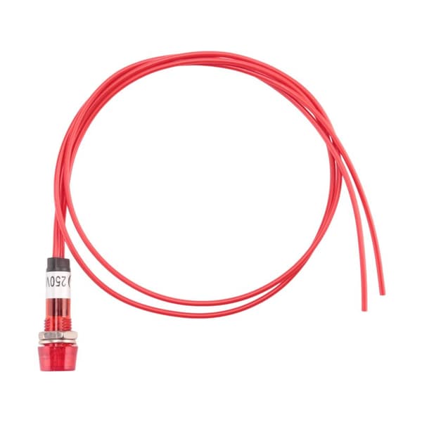 Ilmaisinsignaalilamppu Pilot Light Red AC 250V W2 Wires