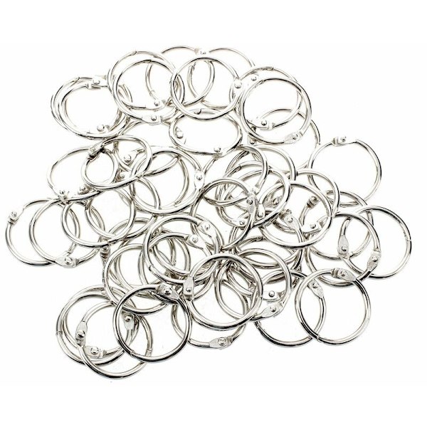 50 stk ringpermer 30mm ytre diameter Ark Key ring