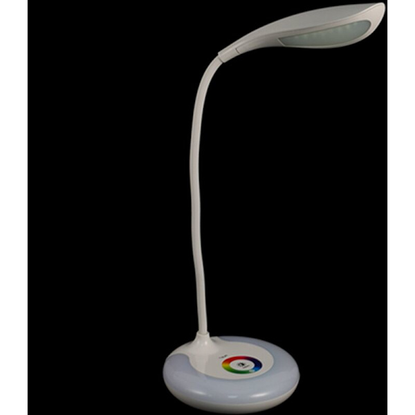 LED-bordslampa, färgglad LED-bordslampa LED-bordslampor för hemmet med 256 färger Laddningsbas Flexibel svanhals Trådlös tryckkontroll
