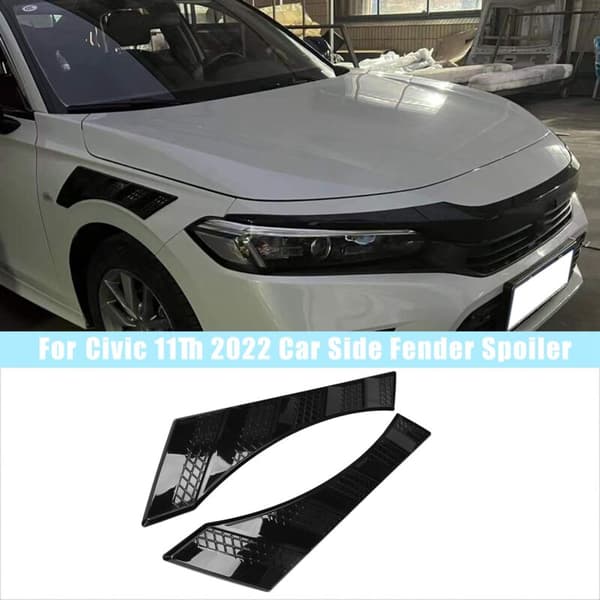 For 11. 2022 Bil Side -Fender Spoiler Wing Body Modification Kit Glossy Black