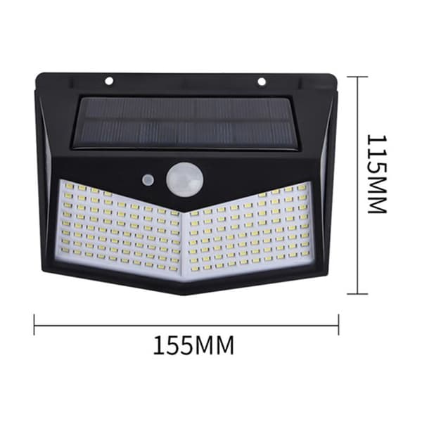 212 LED solcellelys Vanntett solcelle vegglampe Solcelledrevet lys Utendørs solenergi lys Sensorlys for gate