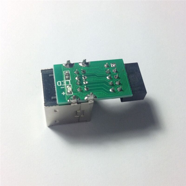 2 st Interna moderkort 9-stifts till 2-portars USB 2.0-adapterkonverter moderkort PCB-kort förlängningskort